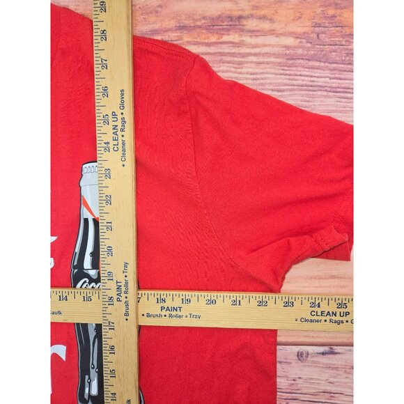 Coca-Cola "Best Pop Ever" T-Shirt XL Red Cotton/Polyester - Picture 7 of 7